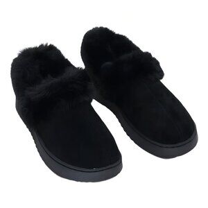 Style Co Lolaa Cozy Clog Slippers Black Womens 8M